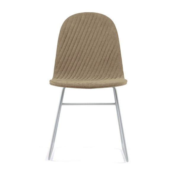 Mannequin V Stripe bézs szék fém lábakkal - Iker