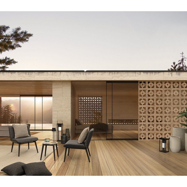 Fekete napelemes-USB LED lámpás (magasság 38 cm) Solar – Bizzotto-image-2