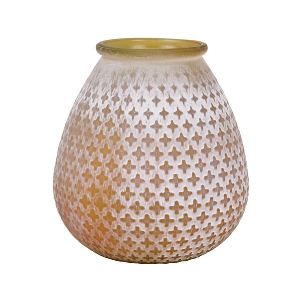 Clover barna újrahasznosított üveg váza, magasság 27 cm - Ego Dekor