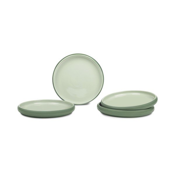 Zöld kőedény tányér készlet 4 db-os ø 22 cm Aura Rondo – Bonami Selection