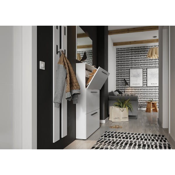 Fehér cipőtartó billenő fiókokkal Utah - Germania-image-4