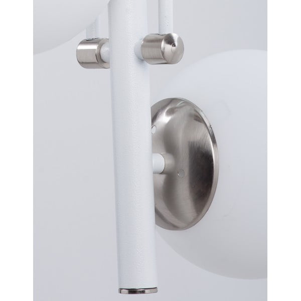 Fehér-ezüstszínű függőlámpa üveg búrával ø 15 cm Libra – Squid Lighting-image-2