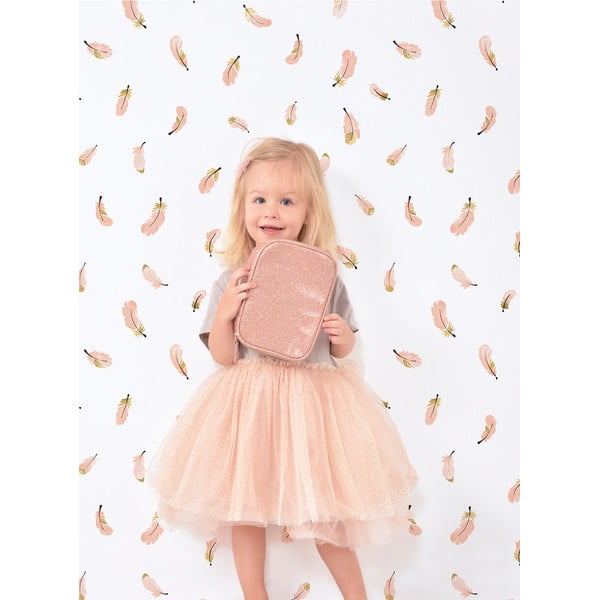 Gyerek tapéta 10 m x 50 cm Gold Feathers – Lilipinso-image-1