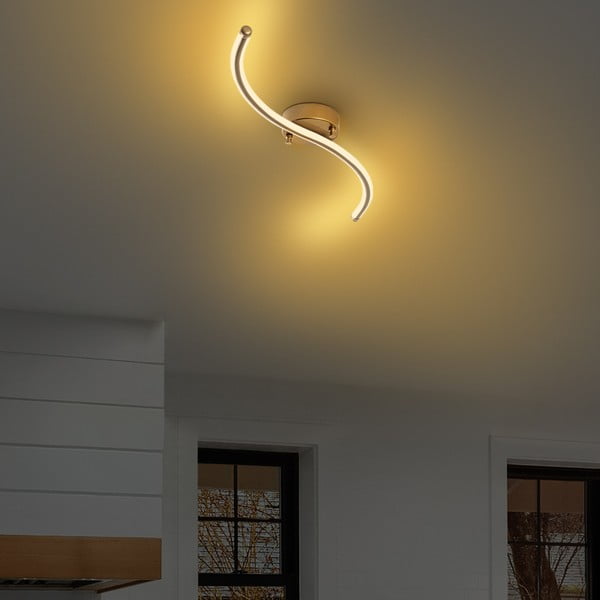 Aranyszínű LED mennyezeti lámpa 10x67 cm Yilan – Opviq lights-image-1