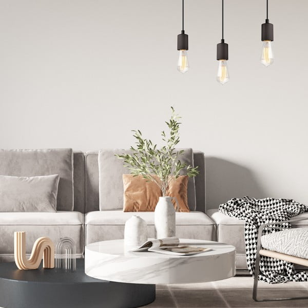 Fekete függőlámpa Leon – LAMKUR-image-1