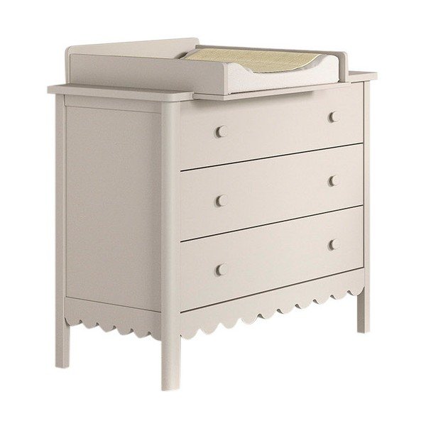 Bézs gyerek komód pelenkázó feltéttel 89x90x55 cm Swingo – Vipack