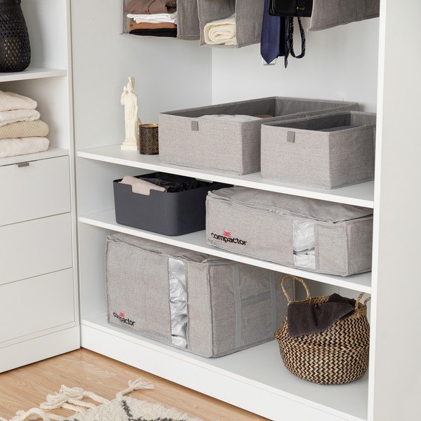 Oxford szürke tárolódoboz, 42 x 36 cm - Compactor-image-1