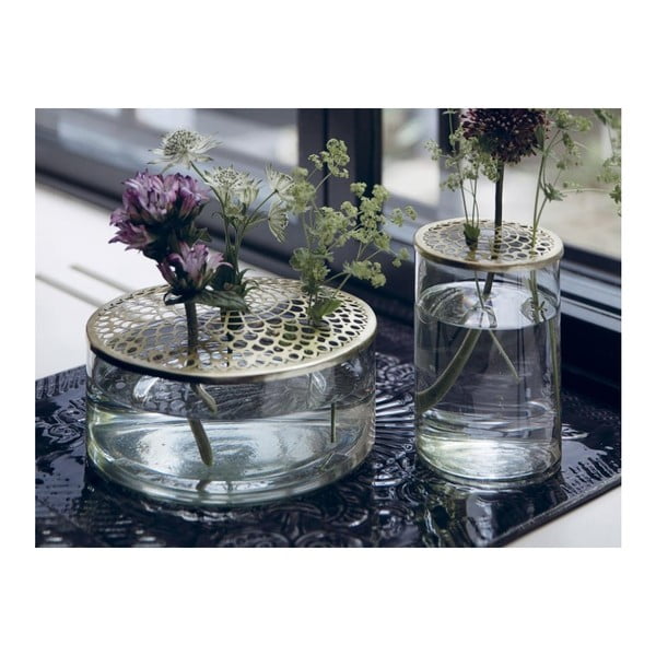 Kassandra Brass üvegváza, ⌀ 20,5 cm - A Simple Mess-image-3