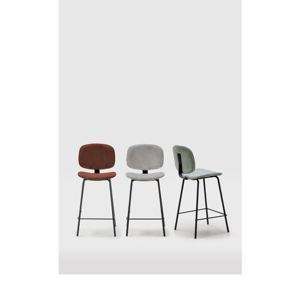 Borvörös bárszék szett 2 db-os (ülésmagasság 64 cm) Arus – Marckeric-image-1