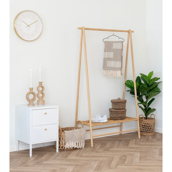 Fehér fém éjjeliszekrény Dalby – House Nordic-image-1