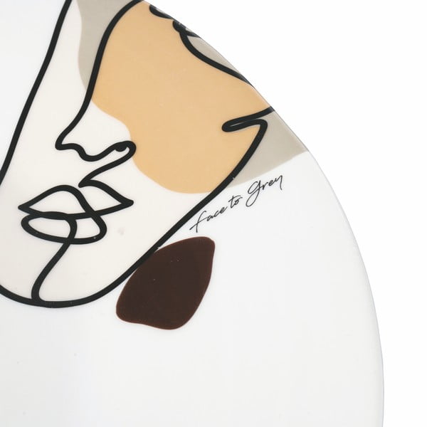 Face to Grey kerámia szervírozó tányér, ø 35 cm - VDE Tivoli 1996-image-2