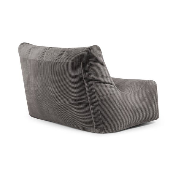 Fekete kordbársony babzsákfotel Sofa Seat Lounge – SLOWDOWN-image-4