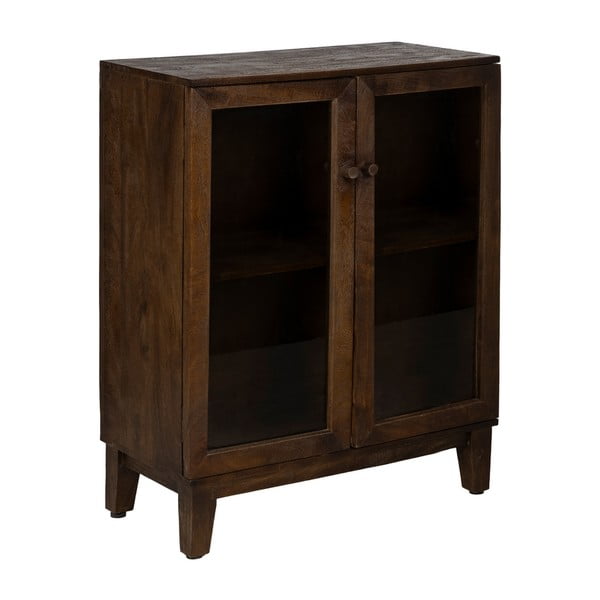 Barna mangófa tálalószekrény 80x100x40 cm Ravi – Ixia