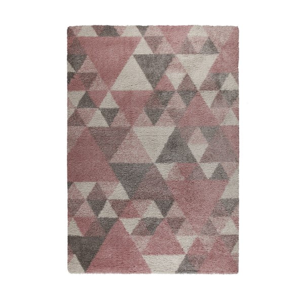 Nuru rózsaszín-szürke szőnyeg, 80 x 150 cm - Flair Rugs