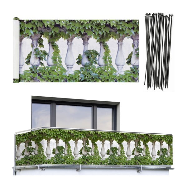 Zöld műanyag erkély belátásgátló 500x85 cm – Maximex-image-4
