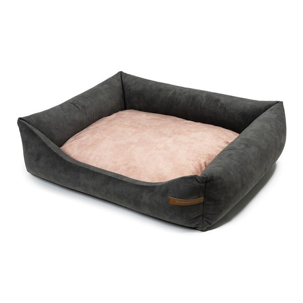 Rózsaszín-sötétszürke fekhely kutyáknak 65x75 cm SoftBED Eco M – Rexproduct