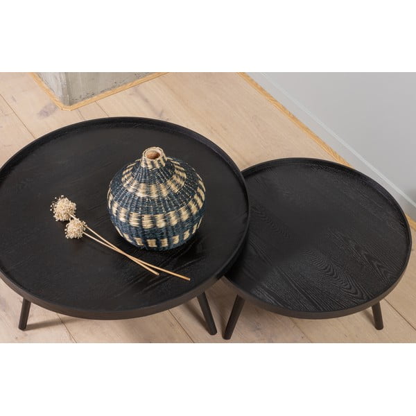 Mesa fekete dohányzóasztal, ⌀ 60 cm - WOOOD-image-2