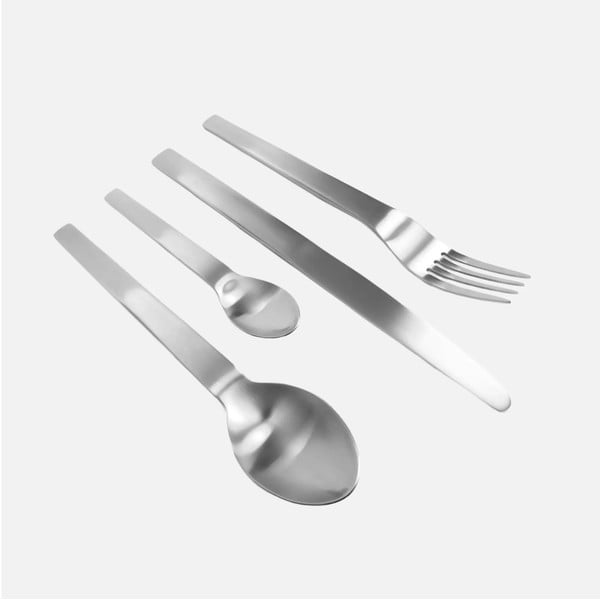 Ezüstszínű rozsdamentes acél evőeszköz készlet 24 db-os Boldi – FABINI-image-3