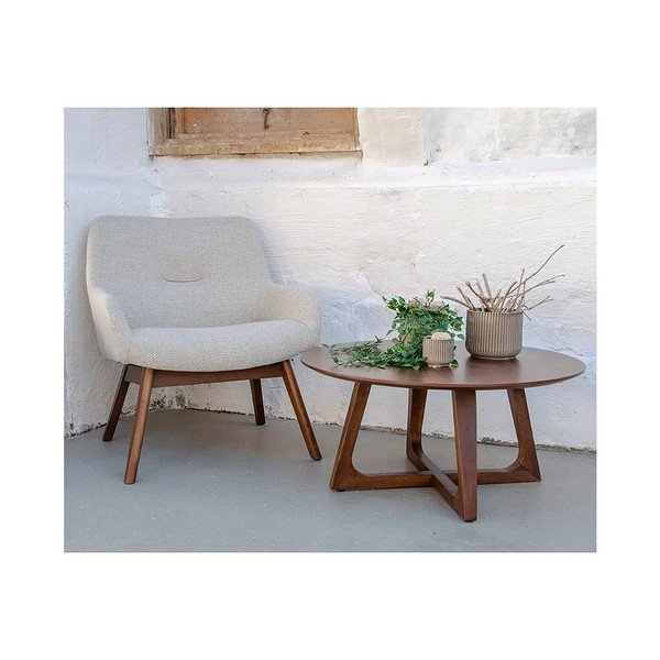 London homokbarna diófa fotel - House Nordic-image-1