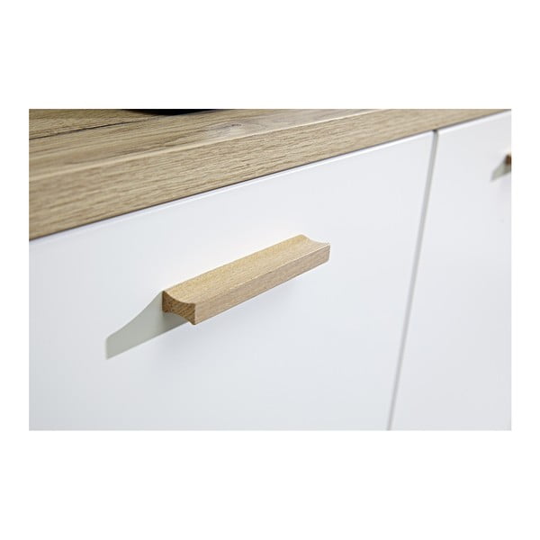 Oslo fehér háromajtós komód fiókokkal - Germania-image-3