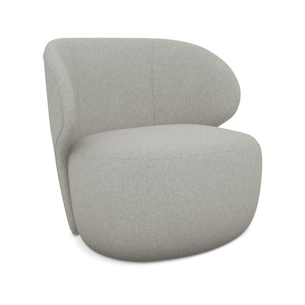 Világosszürke fotel Kama – Makamii