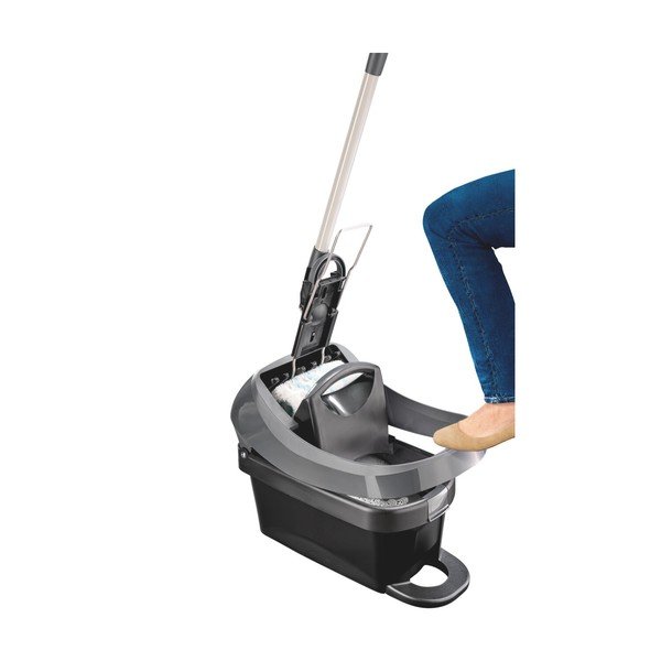 Forgó felmosó vödörrel Profi XL Mobile Black – LEIFHEIT-image-1