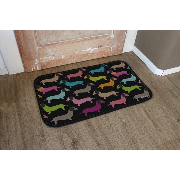 Lábtörlő 45x75 cm Dachshunds in Colours – Butter Kings-image-1