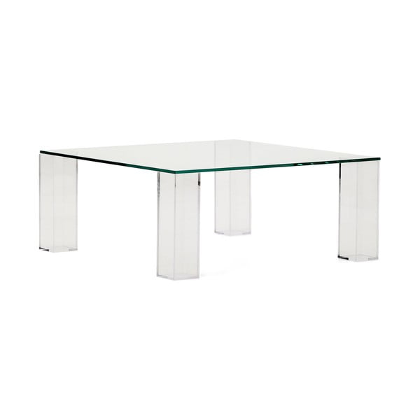 Üveg dohányzóasztal 85x85 cm Adularia – Kave Home