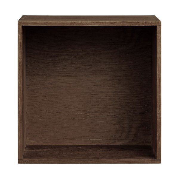Sötétbarna többszintes tölgyfa fali polc 30 cm Townsville – House Nordic-image-3