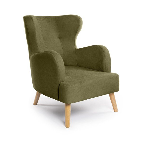 Zöld füles fotel Noemye – Bonami Selection