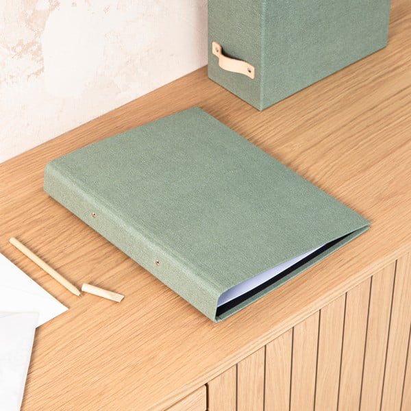 Zöld karton rendszerező Ringo Canvas Paper Laminate – Bigso-image-1