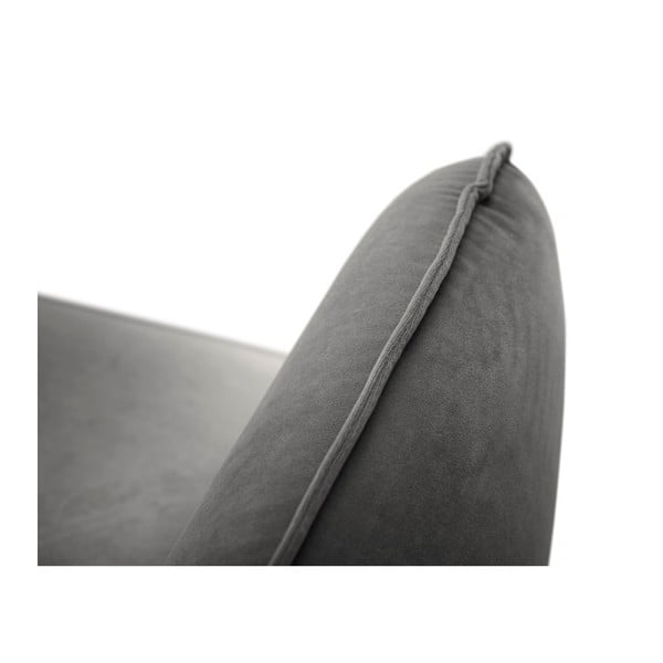 Vienna sötétszürke bársony fotel - Cosmopolitan Design-image-2