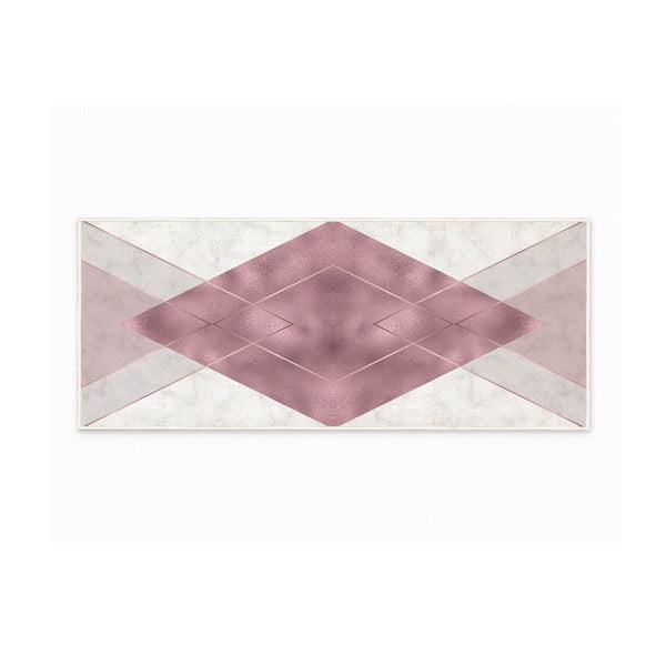 Fehér-lila mosható szőnyeg 80x150 cm – Oyo Concept
