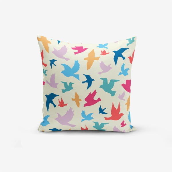 Modern Birds pamutkeverék párnahuzat, 45 x 45 cm - Minimalist Cushion Covers