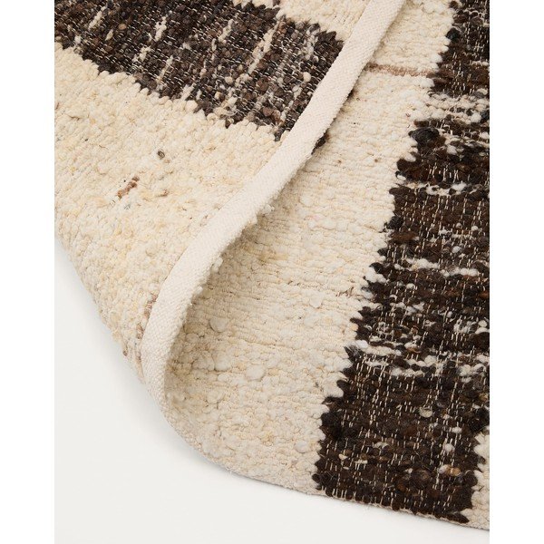 Krémszínű kétoldalas gyapjú szőnyeg 160x230 cm Hadin – Kave Home-image-4