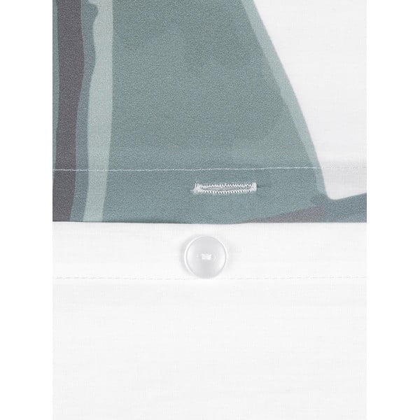 Fehér pamut-perkál ágyneműhuzat 200x135 cm Eukalyptus - Westwing Collection-image-3