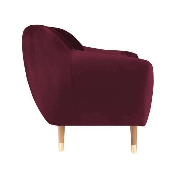 Benito borvörös bársony fotel - Mazzini Sofas-image-3