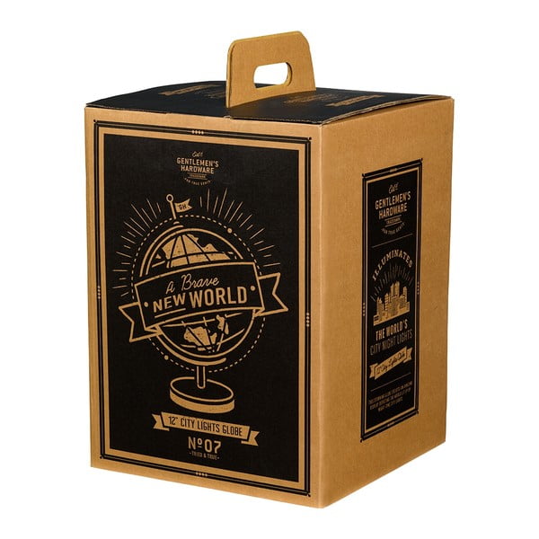 Wild & Wolf City Lights világító földgömb - Gentlemen's Hardware-image-1