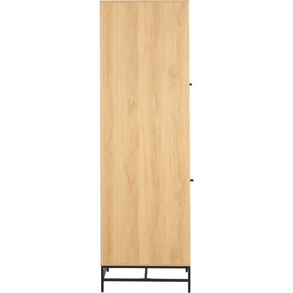 Natúr színű ruhásszekrény tölgyfa dekorral 51x200x60 cm Albany  – Actona-image-3