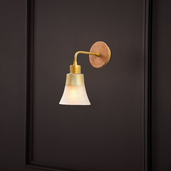 Aranyszínű fali lámpa Foca – Opviq lights-image-2