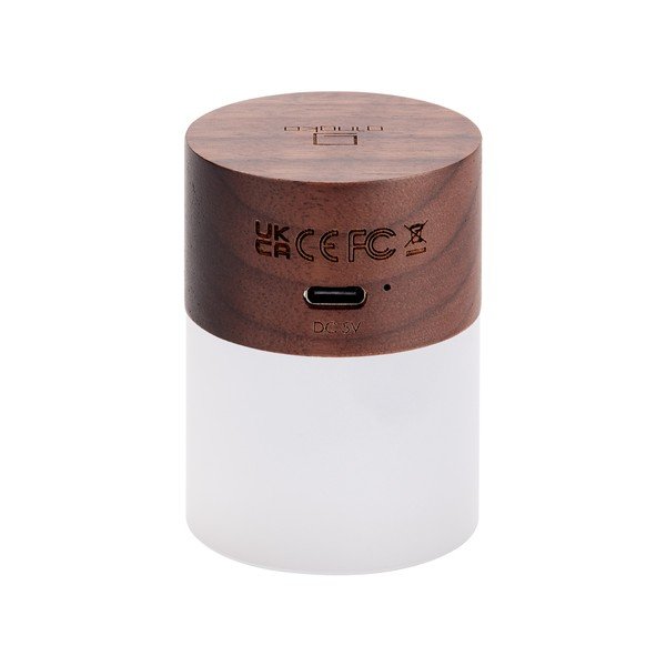 Sötétbarna LED dimmelhető asztali lámpa üveg búrával (magasság 6 cm) Lemelia – Gingko-image-3