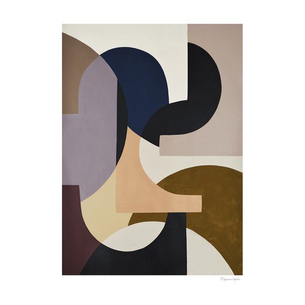 Poszter 50x70 cm Rosa – Berit Mogensen Lopez – The Poster Club