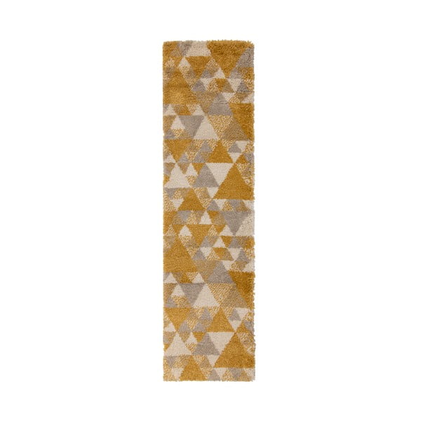 Nuru narancssárga-bézs szőnyeg, 60 x 230 cm - Flair Rugs