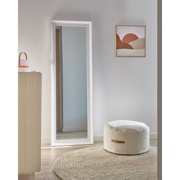 Adara fehér puff, ø 50 cm - Kave Home-image-1