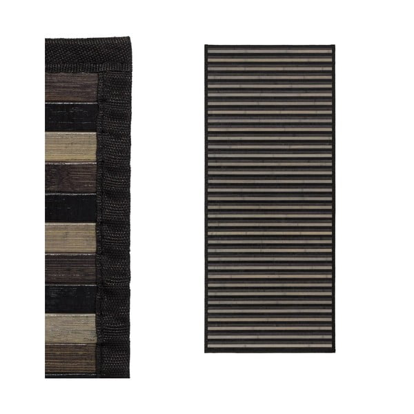 Szürke bambusz futószőnyeg 75x175 cm – Casa Selección-image-2