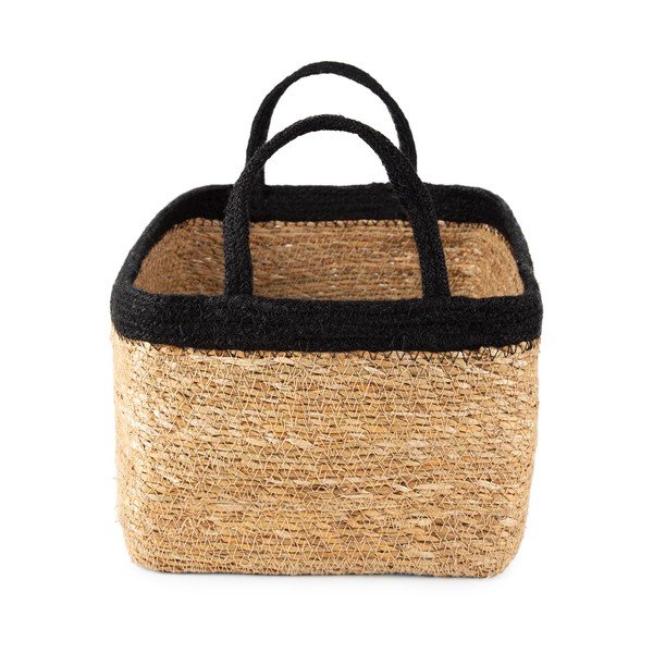 Natural tengerifű tárolókosár, 34 x 23 cm - Compactor-image-2