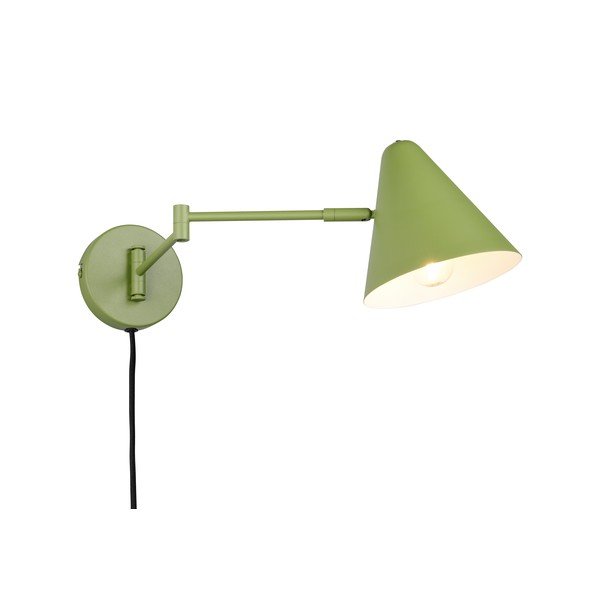 Zöld konnektorhoz csatlakoztatható fali lámpa hajlítható szerkezettel ø 15 cm Cosima – Trio-image-2