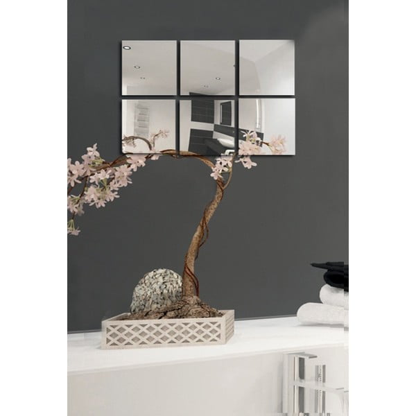 Fali tükör szett 6 db-os 10x10 cm – MSV-image-1