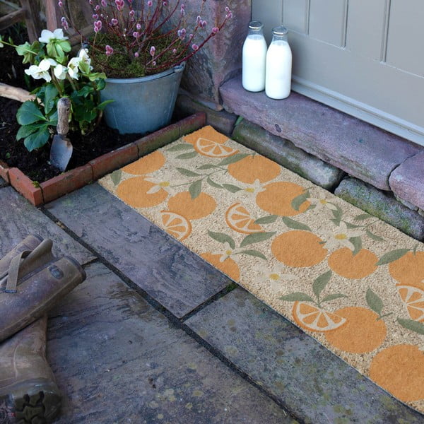 Kókuszrost lábtörlő 40x120 cm Orange – Artsy Doormats-image-2