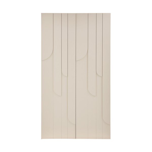 Világosszürke borovi fenyő ruhásszekrény 110x200x57 cm Rain – WOOOD-image-2